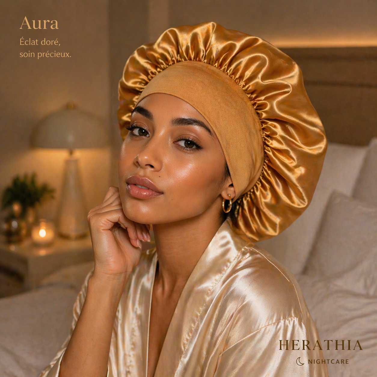 Bonnet en Satin