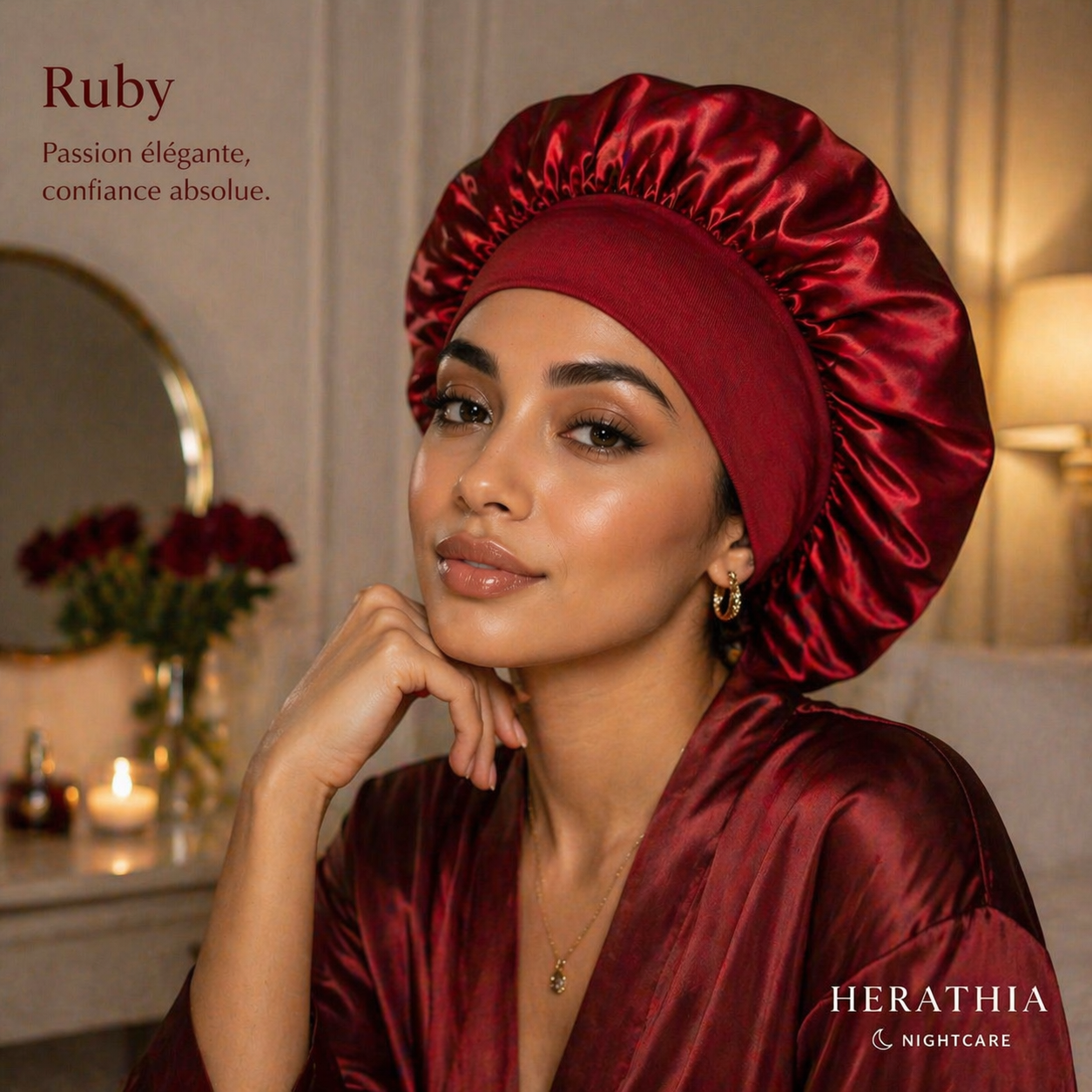 Bonnet en Satin