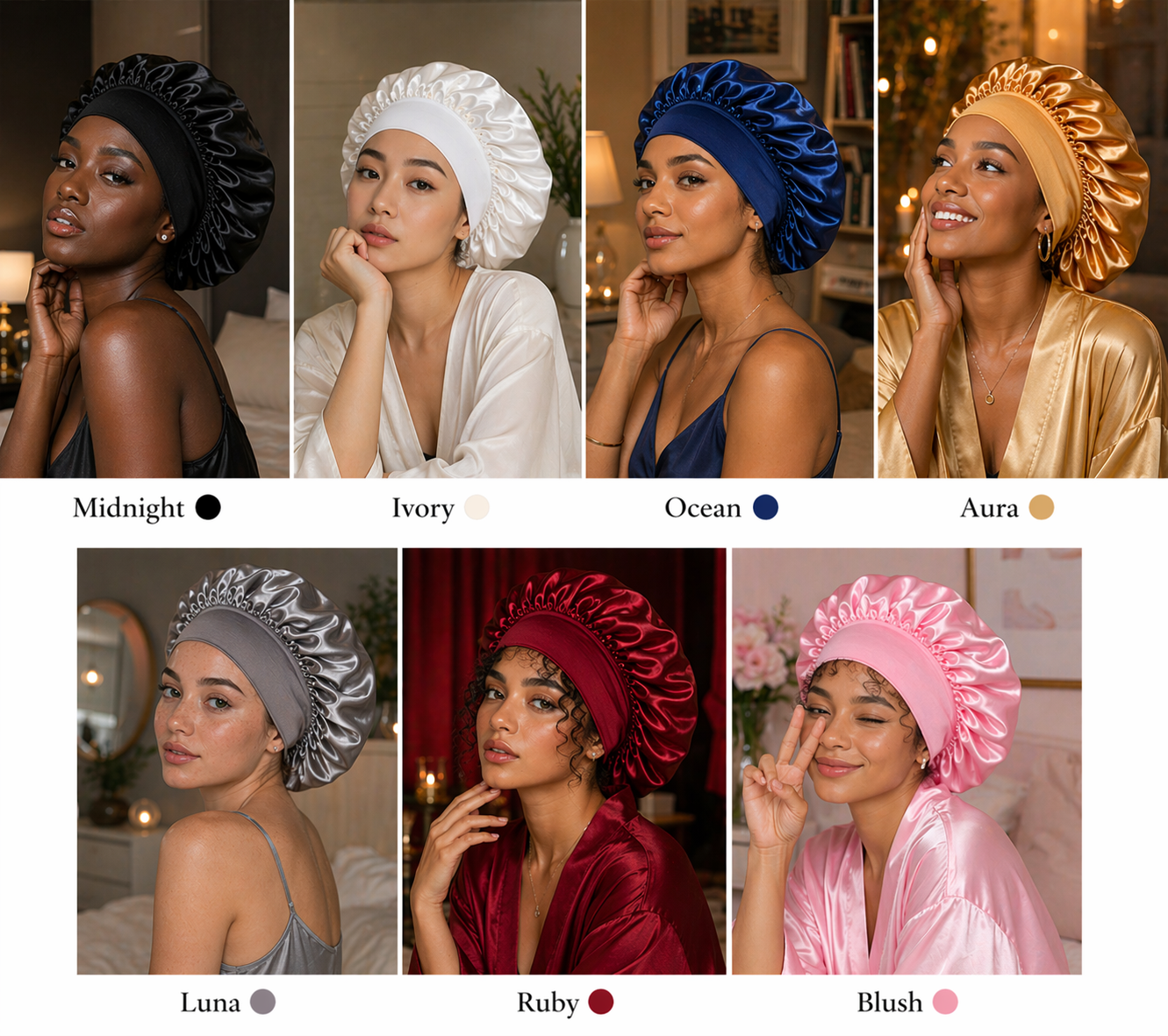 Bonnet en Satin